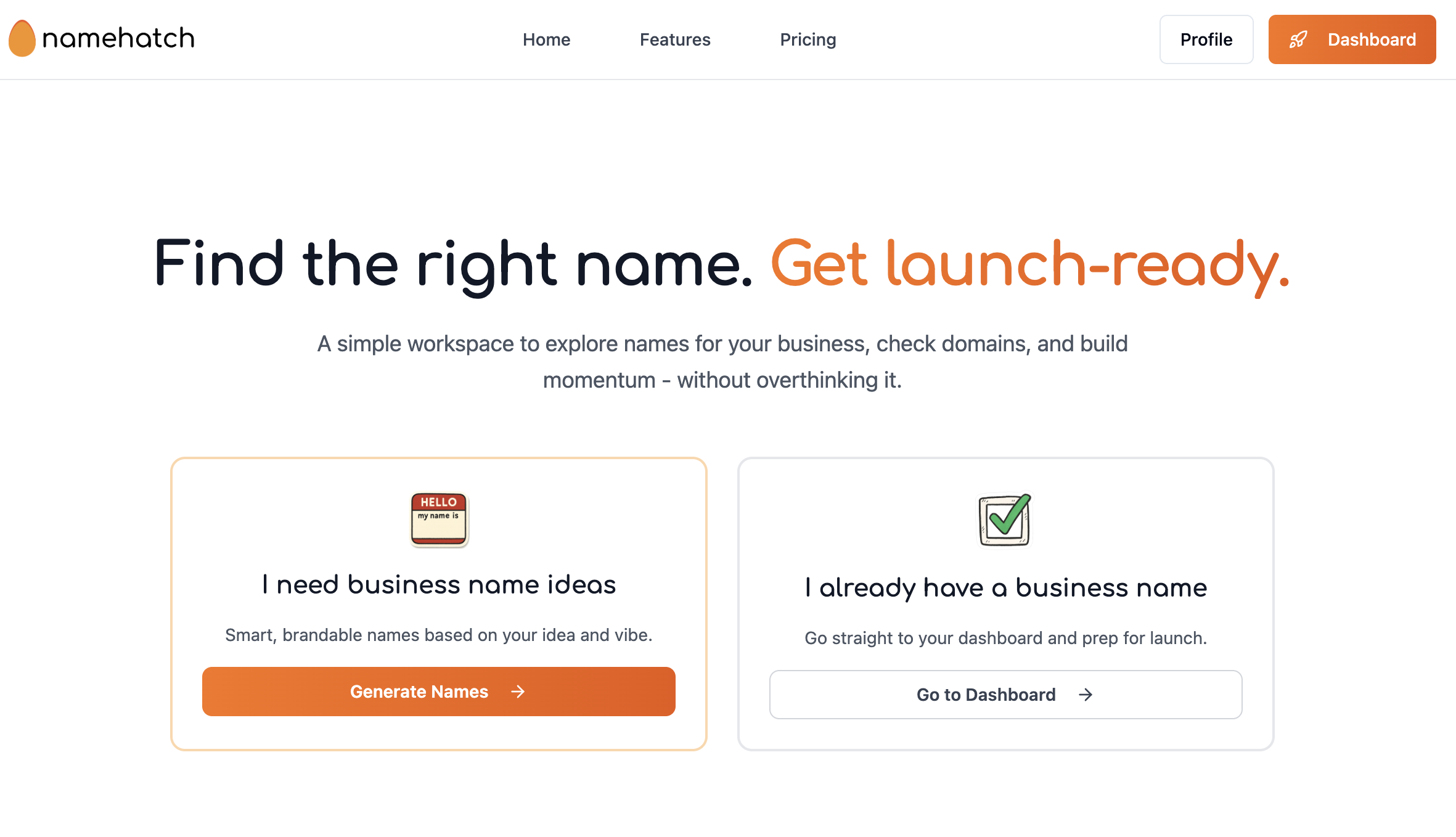 Startup name generator - An AI-powered naming assistant that generates and validates brand names, with domain checks and competitive intelligence.